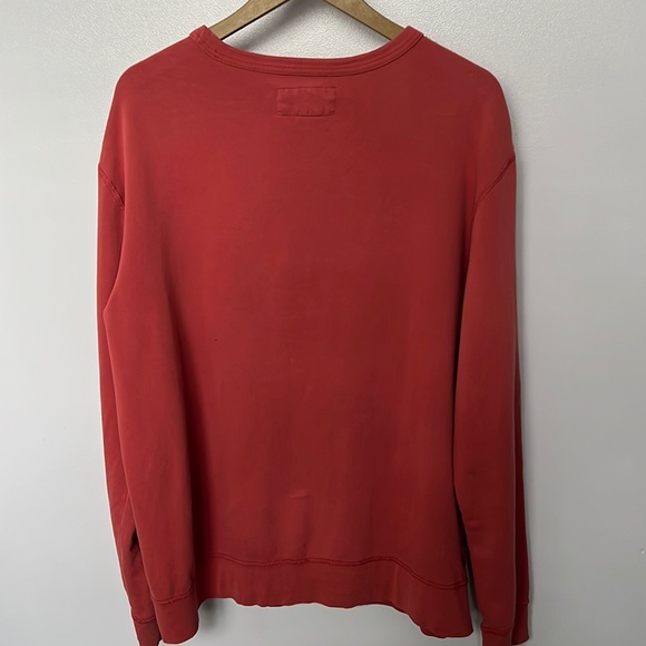 Vintage Denim Supply Ralph Lauren Red Men's Large Crewneck Sweatshirt Y2K - Picture 2 of 4